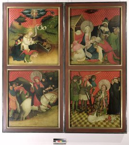Der St. Thomas Altar aus der St. Johanniskirche, Hamburg, begonnen 1424