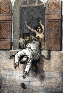 Mittelalter: der Tod von Papst Johannes XII. von Franco Mistrali