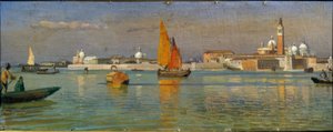 Blick auf Venedig: San Giorgio Maggiore von Francois-Louis-David Bocion
