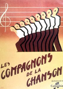 "Les Compagnons de la chanson" von Francois emile Popineau