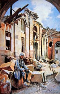 Schlacht von Verdun: Hof des zerstörten Bischofspalastes