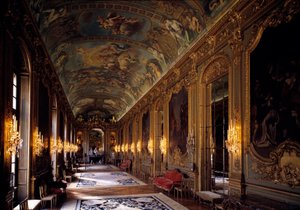 Galerie doree im Hotel de Toulouse. Architektur von Francois-Antoine Vassé von Francois Antoine Vasse