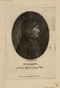 Napoleon als Kommandant der Armee von Italien, um 1798 von Francois Bonneville