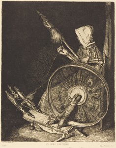 Bretonische Spinnerin