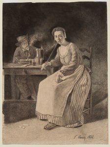Inneres einer Schenke von François Bonvin