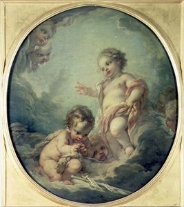 Christus und Johannes der Täufer als Kinder