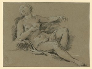 Lagernde weibliche Aktfigur von François Boucher