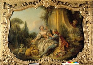 Pastor Gallant. Bukolische Szene von François Boucher