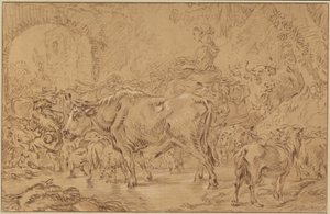 Rückkehr zur Herde von François Boucher