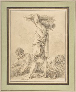 Stehender Mann mit Fasces und Waffen von François Boucher