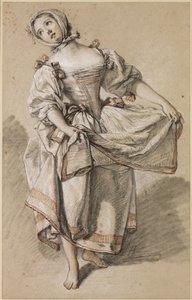 Junge Landmädchen tanzt, ca. 1765-70 von François Boucher