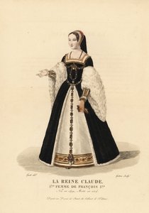 Königin Claude, erste Frau von König Franz I. von François Clouet
