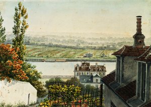 Blick auf die Seine von den Höhen von Saint Cloud, 1791