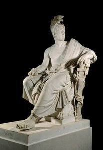 Porträt von Lazare Louis Hoche (1768-1797), französischer General der Revolution. Skulptur von Francois Dominique Aime Milhomme (1758-1823)