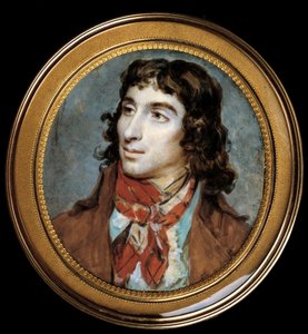 Porträt von Camille Desmoulins (1760-1794). Miniaturgemälde von François Dumont (1751-1831)? Louvre Museum, Paris von Francois Dumont