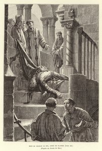 Tod von Karl dem Guten, Graf von Flandern, Brügge von Francois Edouard (after) Zier