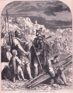 Vertrag von Hengist und Horsa mit Vortigern 600 n. Chr. von Francois Edouard Zier