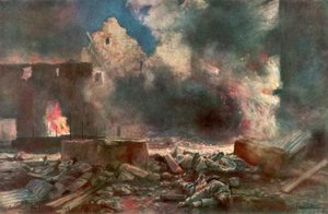 Der Lessard-Hof, zwischen Marizy und Neuilly Saint Front, Frankreich, 18. Juli 1918 von Francois Flameng