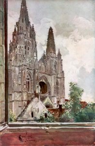 Die Ruinen der Abtei Saint Jean des Vignes, Soissons, Frankreich, 17. Mai 1915, 1926 von Francois Flameng