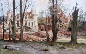 Die Ruinen eines Hauses, Soupir, Erster Weltkrieg, April 1917