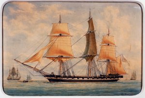 Die Korvette La Favorita von Francois Geoffroy Roux
