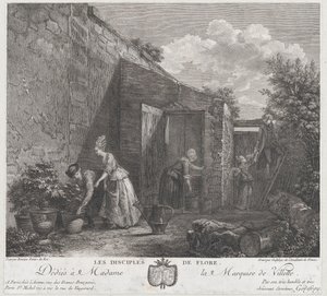 Die Jünger der Flora, 1778 von Francois Godefroy