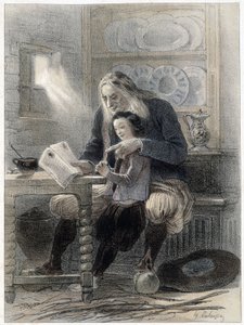 Der Mann von Briec (Finistère) - in „Galerie armoricaine“ von Lalaisse und Benoit von Francois Hippolyte Lalaisse