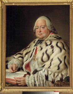 Porträt von Francois Camille de Lorraine, Ritter von Malta (1726-1788), Abt von Saint Victor von Marseille, Großdekan des Kapitels der Kathedrale von Straßburg. Gemälde von Francois Hubert Drouais (1727-1775) 18. Jahrhundert von Francois Hubert Drouais