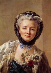 Porträt von Madame Drouais, geborene Anne Francoise Dore, Ehefrau des Malers von Francois Hubert Drouais