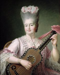 Porträt von Marie-Clothilde von Frankreich (1759-1802), auch bekannt als Madame Clothilde, Königin von Sardinien, 1775 (nach der Restaurierung)