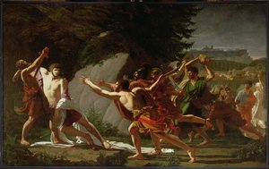 Tod des Caius Gracchus (ca. 159-121 v. Chr.) 1792-97 von Francois Jean Baptiste Topino Lebrun