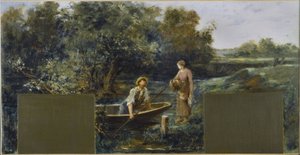 Skizze für das Rathaus von Nogent-sur-Marne: Idyll am Wasser von Francois Lafon