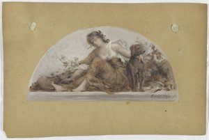 Entwurf für den Speisesaal des Hôtel de Ville in Paris: Die Jagd oder Herbst von Francois Lafon