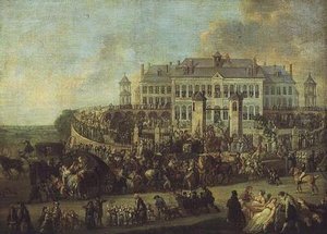 Das Fest in Broquelet von Francois Louis Joseph Watteau