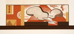Grafische Illustration aus Prométhée Enchaîné von Aeschylus, veröffentlicht 1941 von Francois Louis Schmied