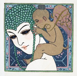 Buchstabe A, aus Personages de Comedie, veröffentlicht 1922 von Francois Louis Schmied