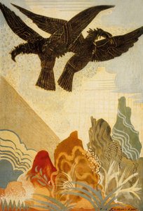 Die Odyssee von Homer: die Adler des Omens, graviert von Theo Schmied, 1930-33