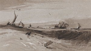 Stürmisches Meer, Abend