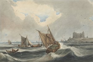 Schiffe vor dem Hafen von Vlissingen