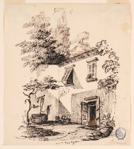 Hof eines Hauses