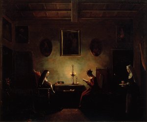 Szene in einem Innenraum von Francois Marius Granet