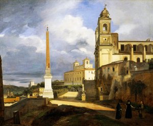 Dreifaltigkeit des Todes und Villa Medici in Rom von Francois Marius Granet