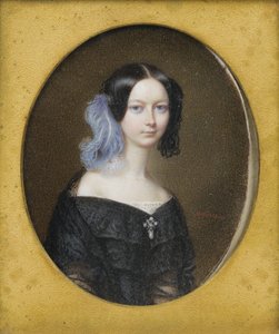 Herzogin Helene von Mecklenburg-Schwerin 1814-1858, später Herzogin von Orléans, ca. 1835 von Francois Meuret