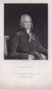Charles Maurice de Talleyrand-Périgord, französischer Politiker und Diplomat (Stich) von Francois Pascal Simon (after) Gerard