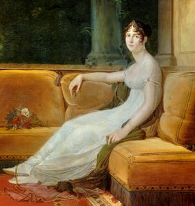 Porträt der Kaiserin Joséphine de Beauharnais (1763-1814) in ihrem Salon in der Malmaison. Gemälde von François Gérard (1770-1837) 1801 Malmaison, Musée du Château (Detail) von Baron François Pascal Simon Gérard