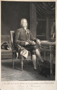 Charles Maurice de Talleyrand-Perigord, Prinz von Benevent, Vize-Großwähler, veröffentlicht 1809 von Francois Pascal Simon Gerard