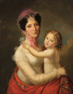 Eleonora Mayer, Freifrau zu Gravenegg mit Tochter Isabella von Francois Pascal Simon Gerard