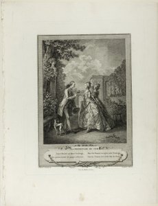 Abendspaziergang, aus Monument du Costume Physique et Moral de la fin du Dix-huitième siècle