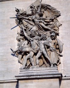 La Marseillaise am Triumphbogen von Paris