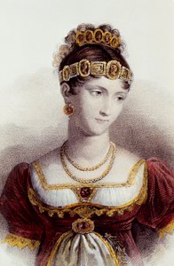 Porträt von Pauline Bonaparte (Farblithographie) von Francois Seraphin (after) Delpech